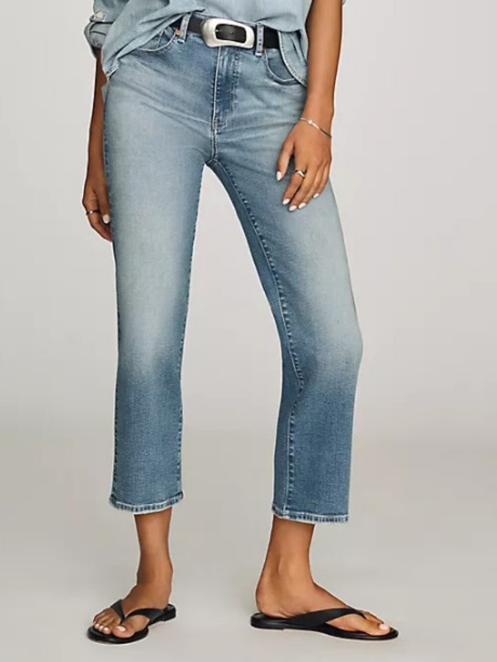 AG Adriano Goldschmied Brinley Crop Mid-rise Straight